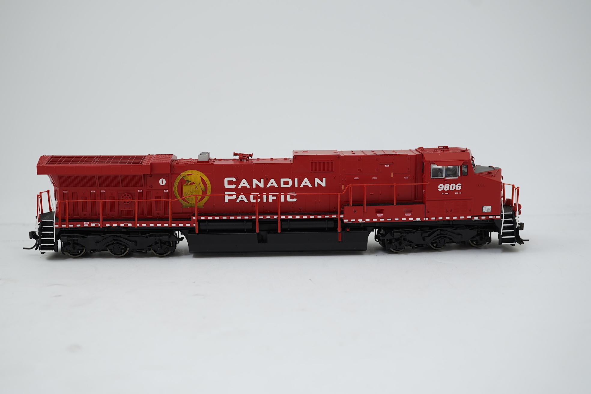 A boxed HO gauge Broadway Limited Paragon 2 Series (2292) model of Canadian Pacific 9806, Co-Co diesel locomotive, powered for two rail operation.